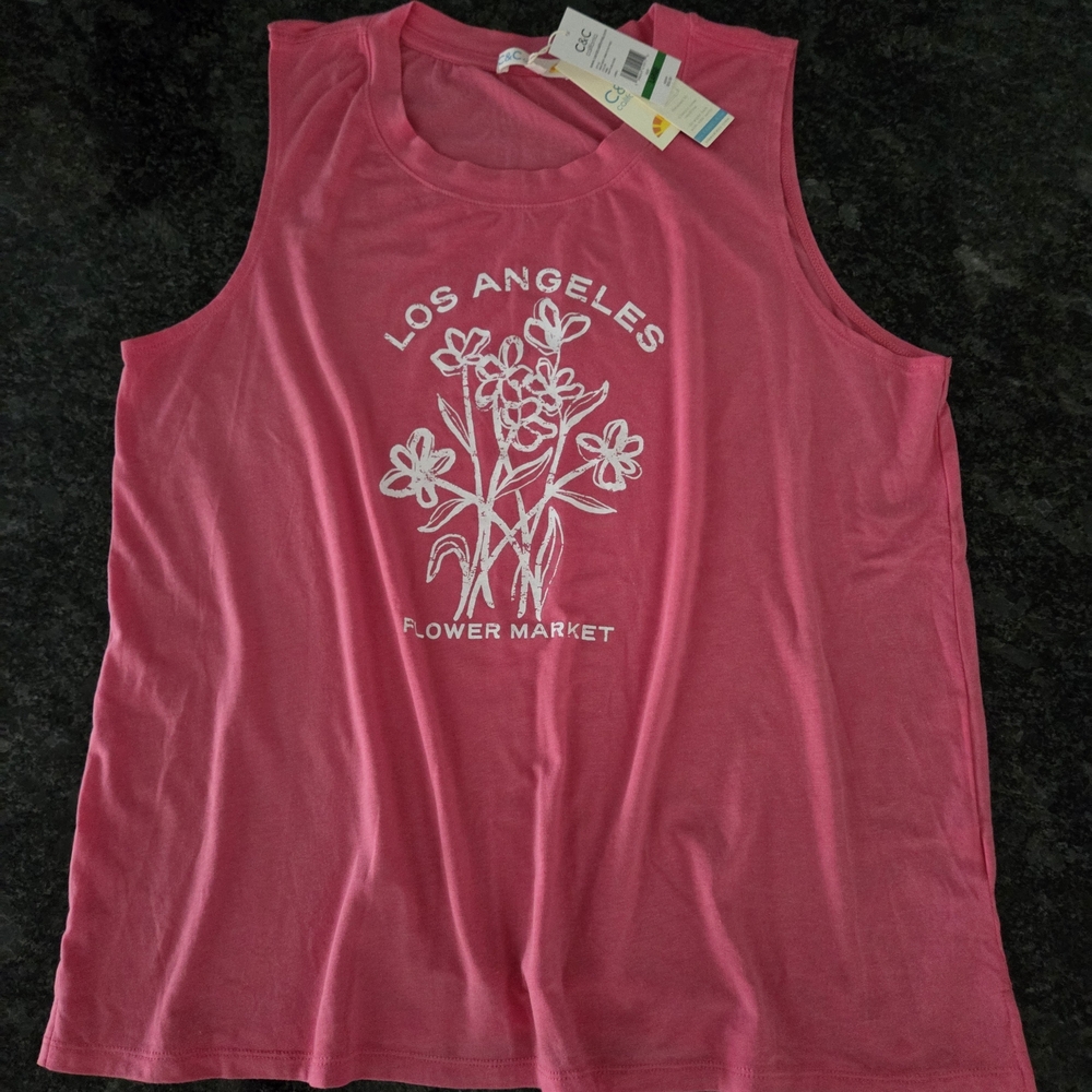 Pink Sleeveless Top - Los Angeles Flower Market